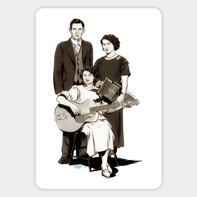 The Carter Family - An illustration by Paul Cemmick Magnet by PLAYDIGITAL2020